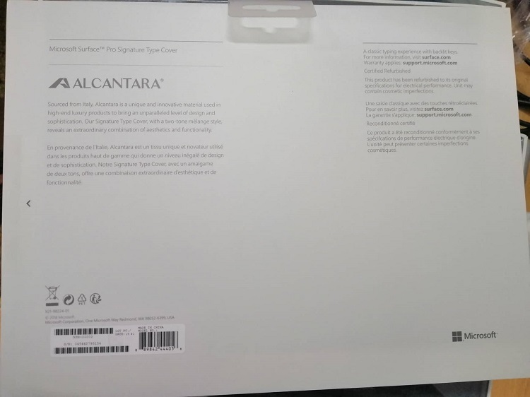 4-4 4 4 Mới – Bàn phím surface alcantara – dùng cho pro 3 4 5 6 7