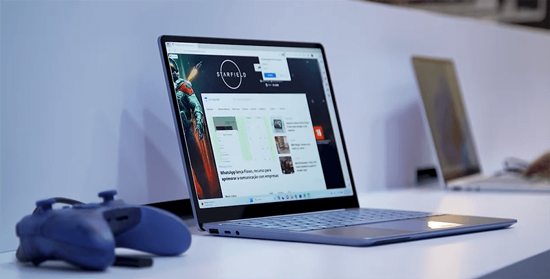 Surface Laptop Go 3 thoai mai choi cac loai game Surface Laptop Go 3 I5/8GB/256GB (New Refurbished)
