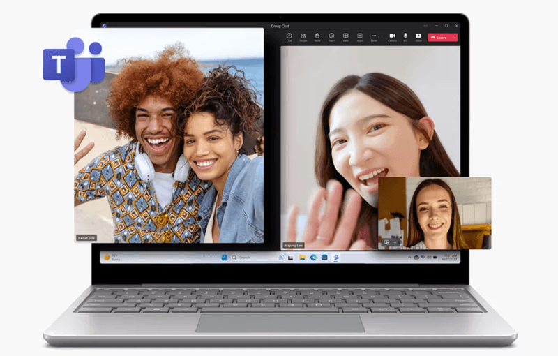 Video call tren Surface Laptop Go 3 Surface Laptop Go 3 I5/8GB/256GB (New Refurbished)