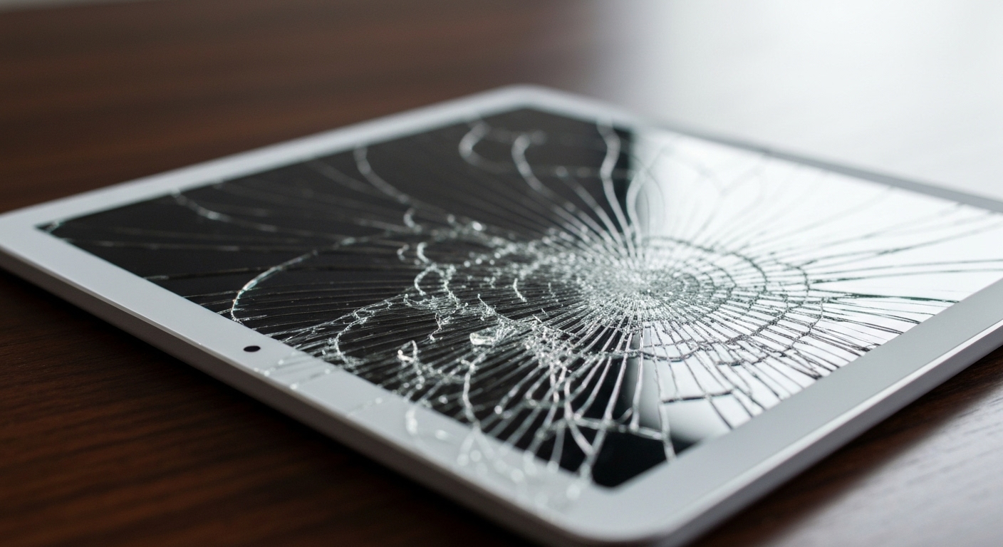 Surface Bị Vỡ Màn Hình : Giải Pháp và Địa Chỉ Uy Tín tại Hà Nội 7 Hình ảnh minh họa một chiếc Surface Pro bị vỡ màn hình.