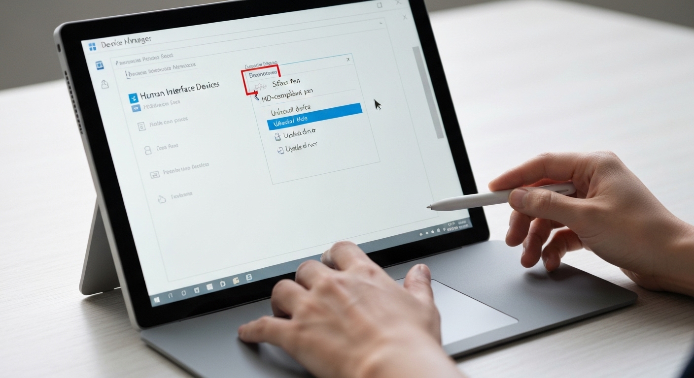 Gỡ và cài đặt lại driver bút cảm ứng Surface