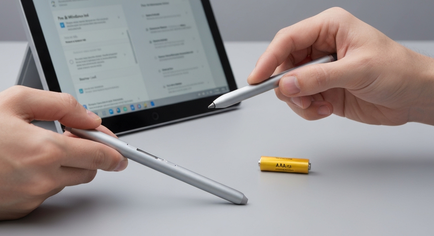 Kiểm tra pin bút Surface Pen