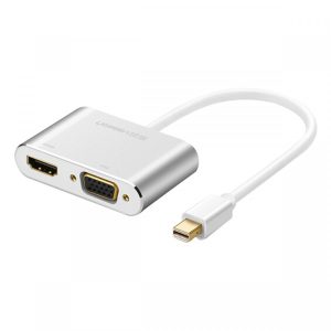 cap mini displayport to hdmi vga ugreen a1 Cáp Chuyển Đổi Mini DisplayPort To HDMI + VGA Ugreen Chính Hãng