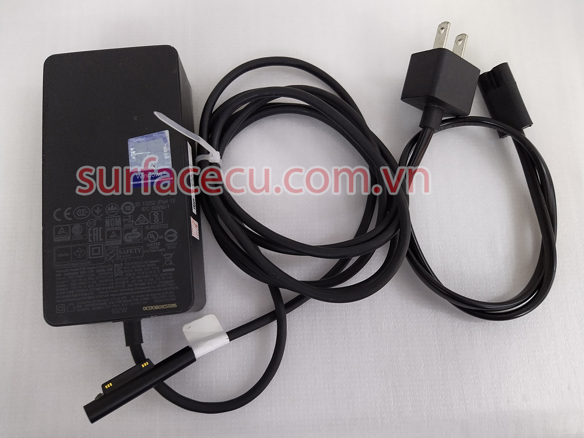 Sạc surface book 1, book 2 loại 102w cũ chính hãng