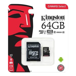 the nho microsd64gb kingston 02 Thẻ Nhớ Kingston Micro SDXC 64GB (80MB/s) + Adapter