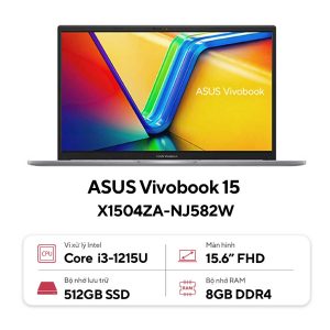 Laptop Asus Vivobook 15 X1504ZA-NJ582W (i3 1215U/ 8GB/ 512GB SSD/ 15.6 inch FHD/ Win11/ Silver) 2 52792 laptop asus vivobook x1504za nj582w 7 Laptop Asus Vivobook 15 X1504ZA-NJ582W (i3 1215U/ 8GB/ 512GB SSD/ 15.6 inch FHD/ Win11/ Silver)