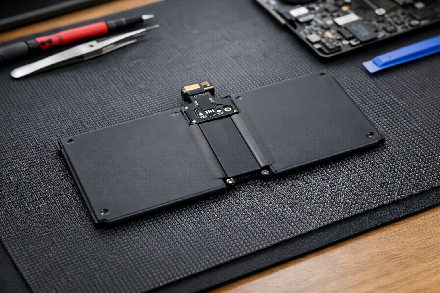 A brand new genuine Microsoft Surface battery for Laptop 6 model on a static-free mat