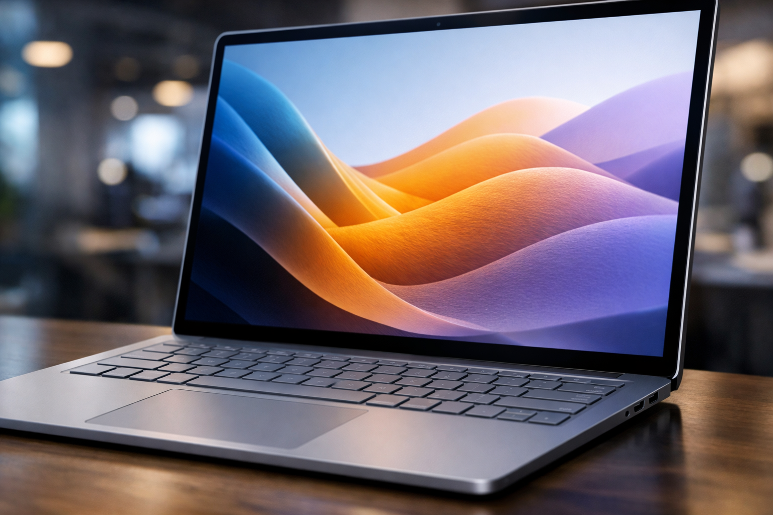 Microsoft Ignite 2026: The Future of AI and Cloud Innovation 8 Close up of a sleek 2026 Surface laptop showing a high-resolution display and minimalist keyboard design