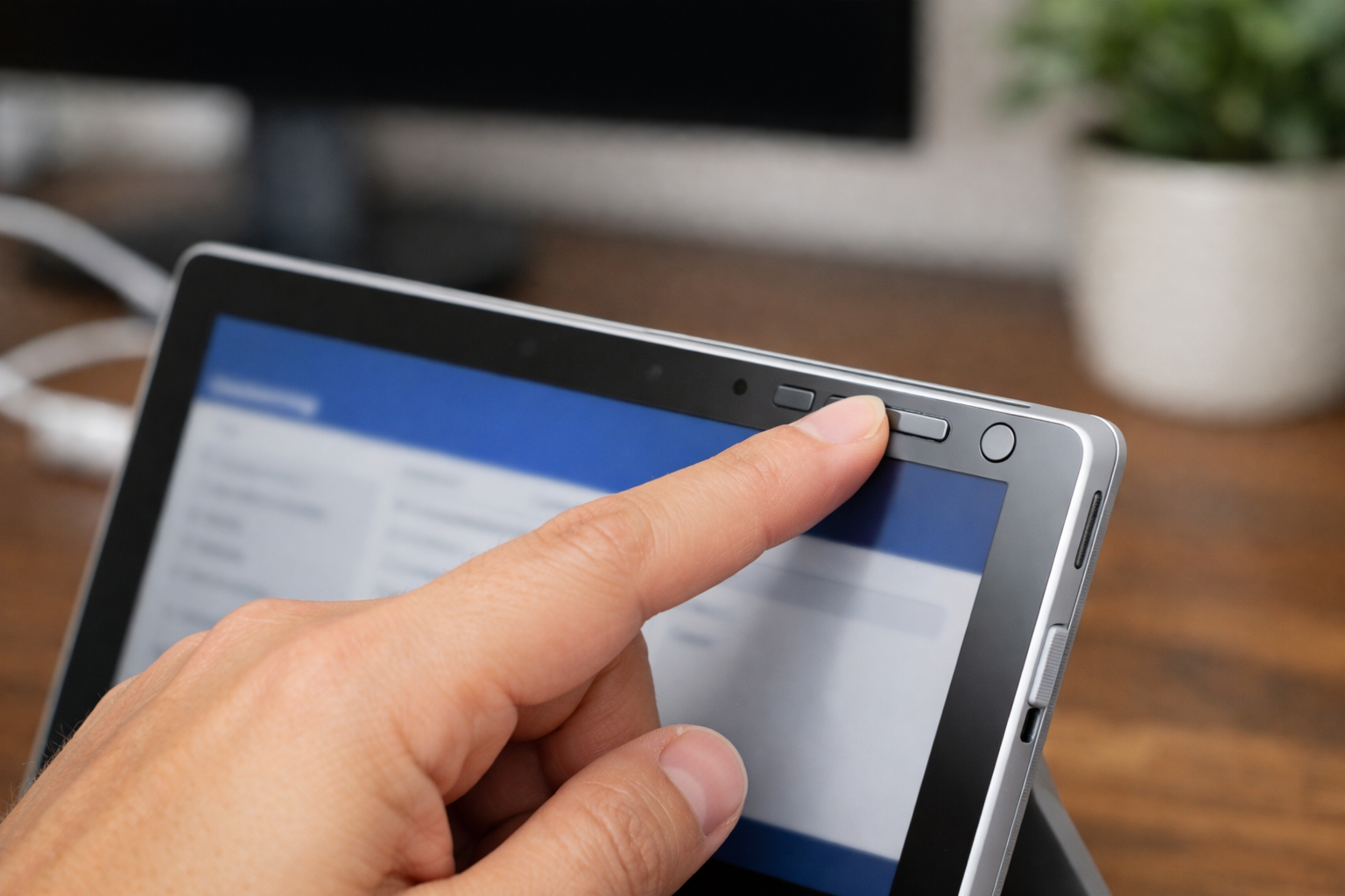Cách vào UEFI Surface: Hướng dẫn chi tiết cho tất cả dòng máy 7 Vị trí các nút bấm nguồn và tăng âm lượng trên Surface Pro